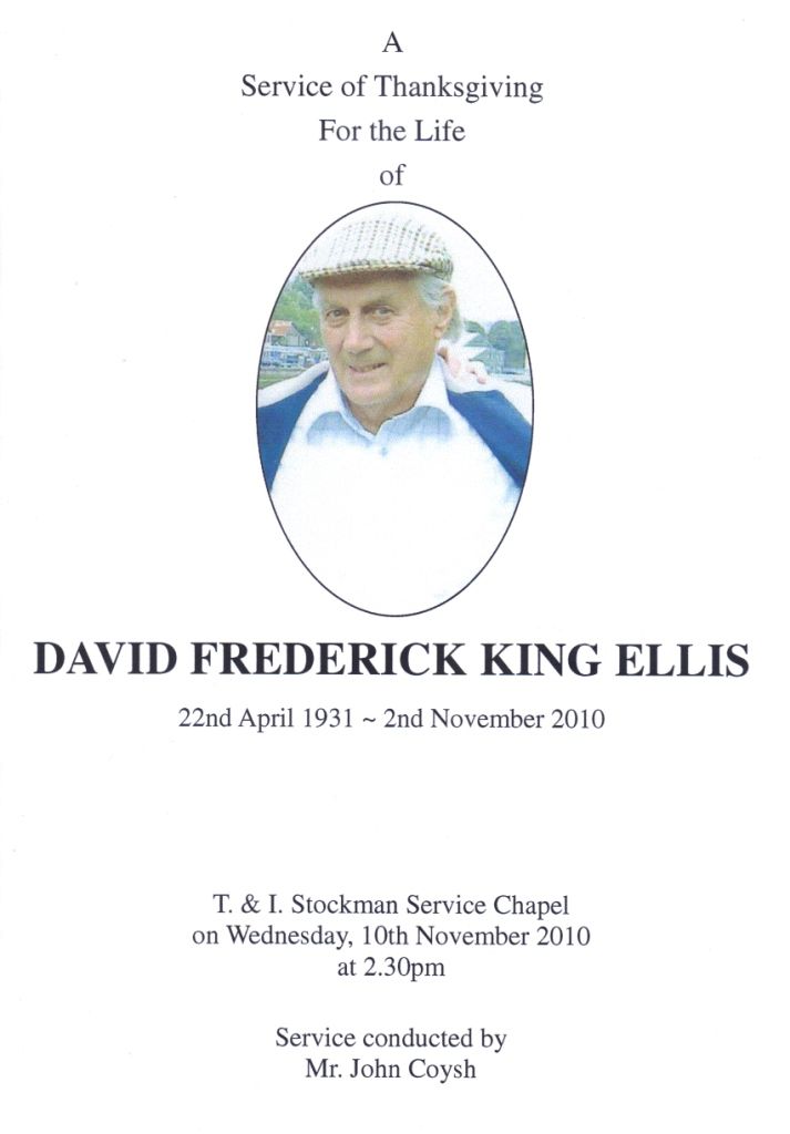 David Ellis
1931 - 2010
